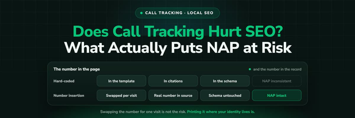 Does call tracking hurt SEO? Dynamic number insertion and NAP consistency