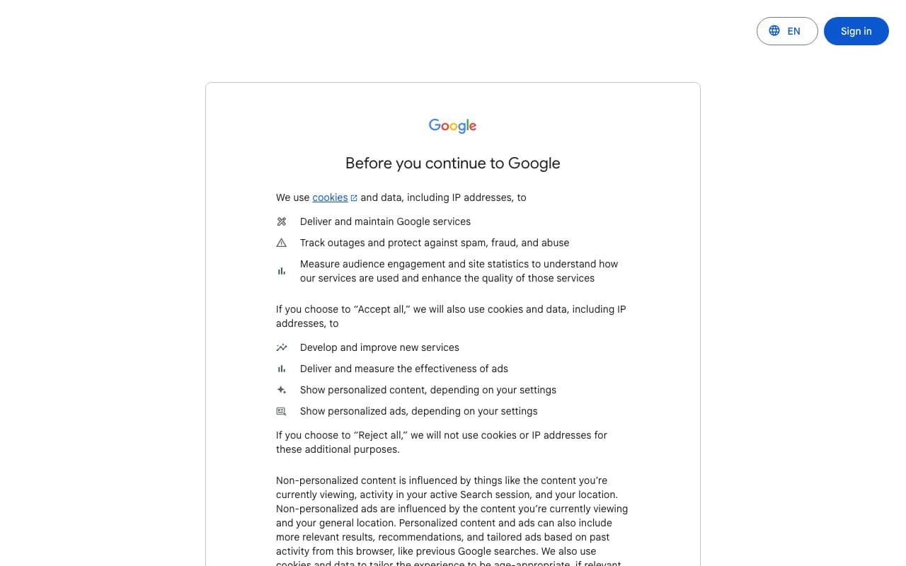 Google Ads Conversion Tracking homepage, above the fold