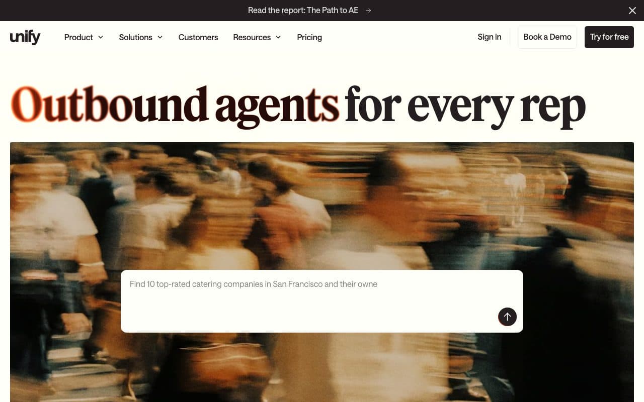 Unify homepage, above the fold